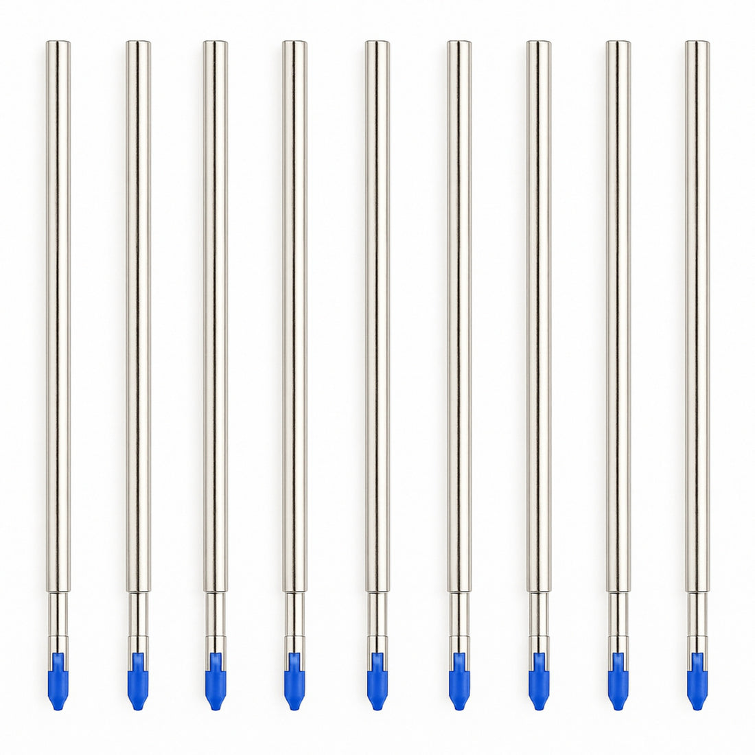 SyncPen 3 black ink refill pack with multiple metal pen refills on white background