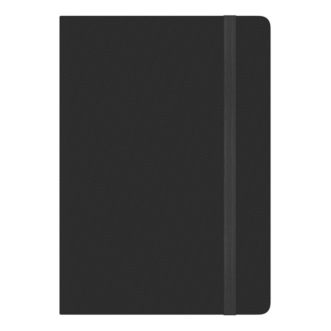 SyncPen  black smart notebook front view with elastic closure