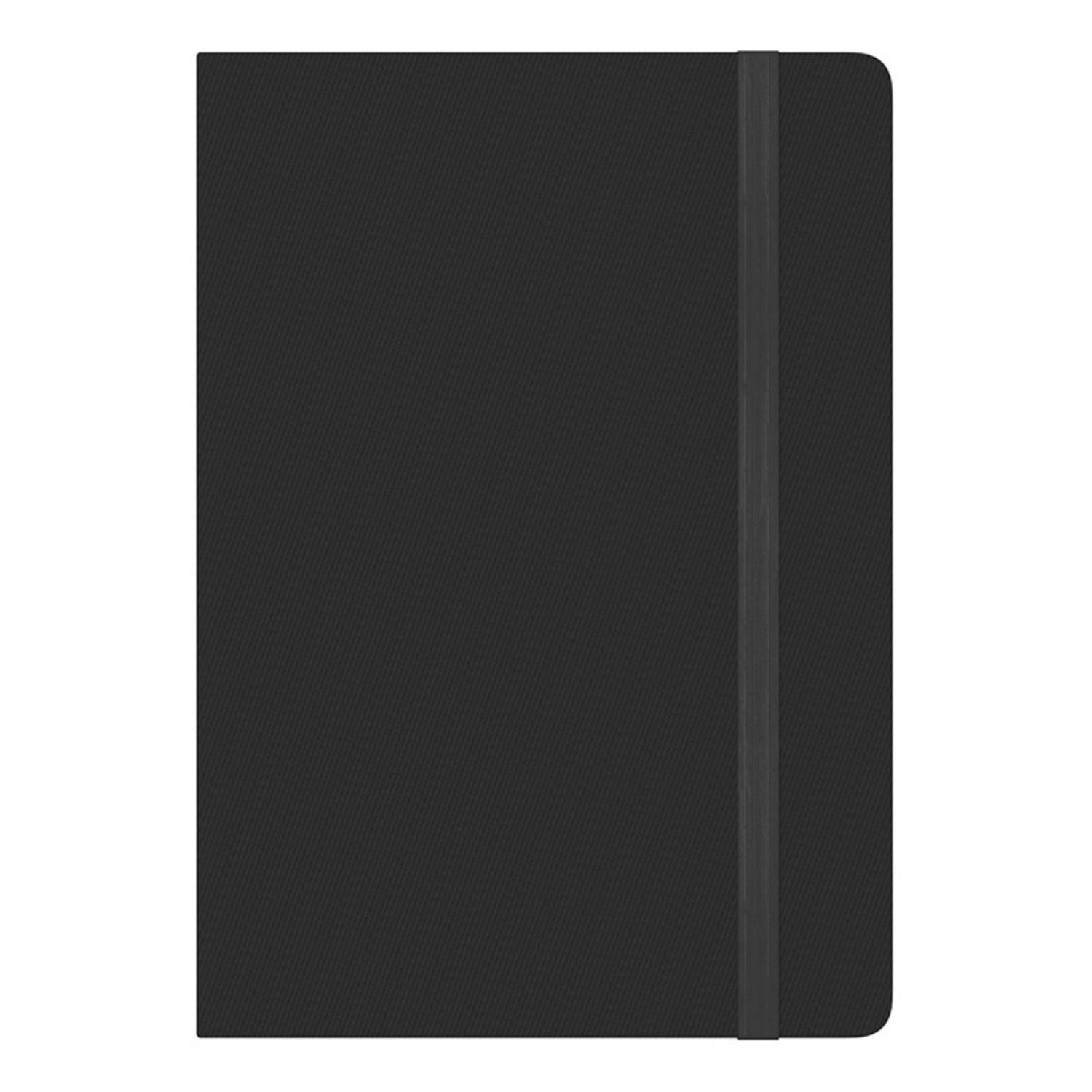 SyncPen  black smart notebook front view with elastic closure